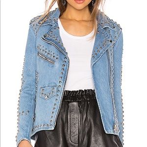 Free people studded moto jacket